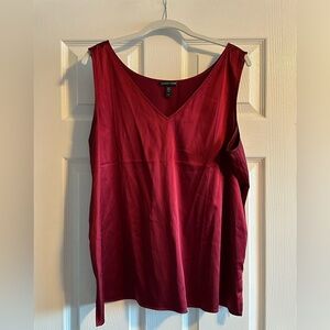 Eileen fisher cranberry silk tank